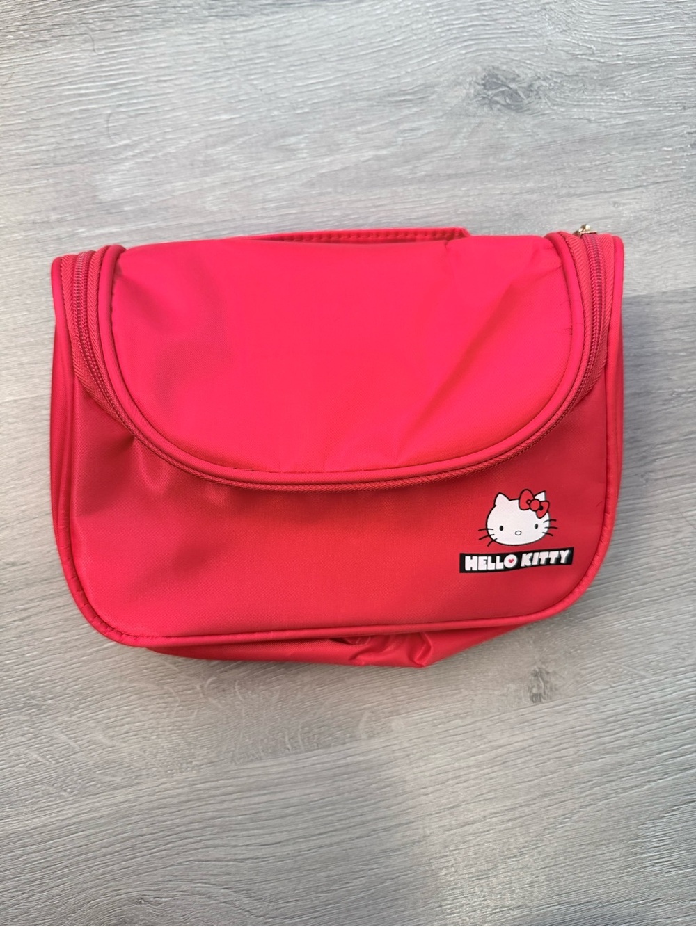 Hello Kitty Pink Kids Accessory Pouch with Bow Graphic